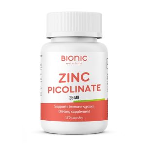 Bionic Nutrition Zinc Picolinate 25 мг., 120 капс.