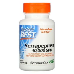 Doctor's Best Serrapeptase 40 000, 90 капс.