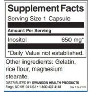 Swanson Inositol 650 мг., 100 капс.