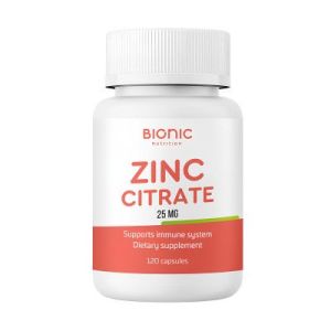 Bionic Nutrition Zinc Citrate 25 мг., 120 капс.
