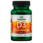 Swanson Vitamin D3 5000iu, 250 гел.капс.