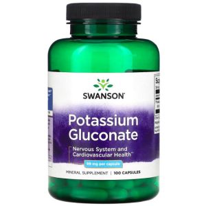 Swanson Potassium Gluconate 99 мг, 100 капс.