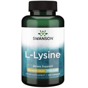 Swanson L-Lysine Free Form 500 мг, 100 капс.