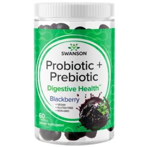 Swanson Probiotic + Prebiotic Gummies, 60 жев.таб