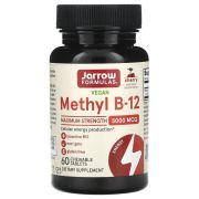 Jarrow Formulas Methyl B12, Methylcobalamin 5000 мкг, 60 жев.таб