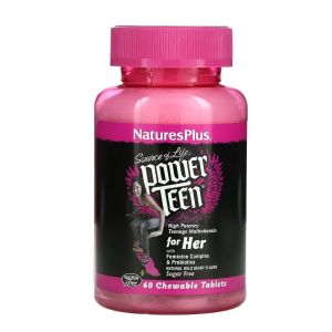 NaturesPlus Power Teen for Girls  60 жев.таб