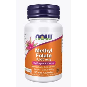 Now Methyl Folate 5000 мкг, 50 капс.
