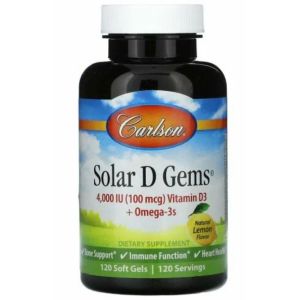 Carlson Labs Solar D Gems,120 капс.