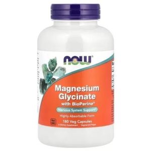 Now Magnesium Glycinate with BioPerine,180 капс.
