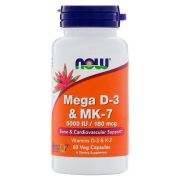 Now Mega D-3 & MK-7  5 000 iu / 180 mcg., 60 капс.