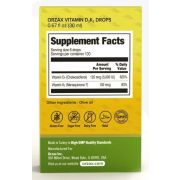 Orzax Vitamin D3 + K2 drops, 20мл.