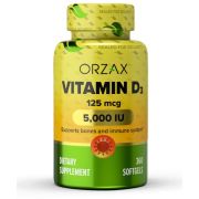 Orzax Vitamin D3 5.000 IU, 360 гел.кап.