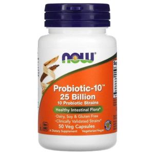 Now Probiotic-10 25 Billion, 50 капс.