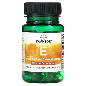 Swanson Vitamin E 200, 60 гел. капс.