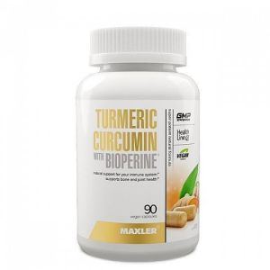 Maxler Curcumin Turcmeric with Bioperine, 90 капс.