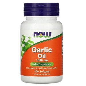Now Garlic Oil 1500 мг., 100 гел капс.