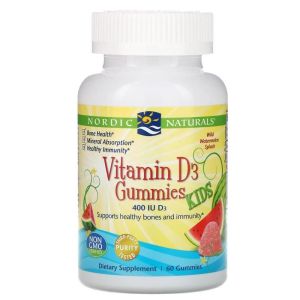 Nordic Naturals Vitamin D3 400 IU, 60 жев.конфет