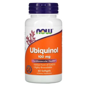 Now Ubiquinol, 100 мг., 60 капс.